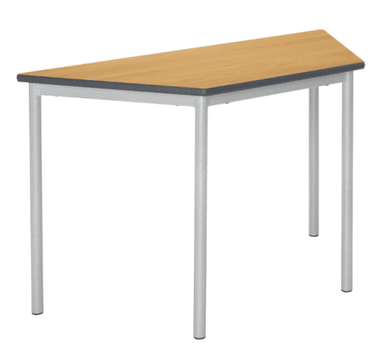 Metalliform RT32 Trapezoidal Table - MDF Edge - 1200 x 600mm