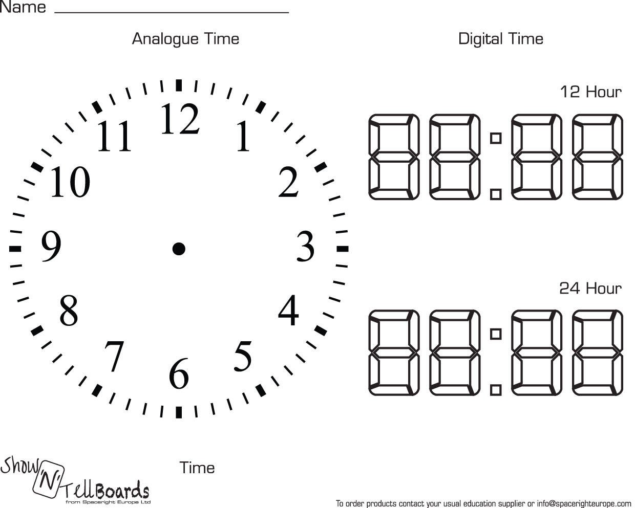 Spaceright A4 Show N Tell Boards Time 100 Pack Durable Lapboards