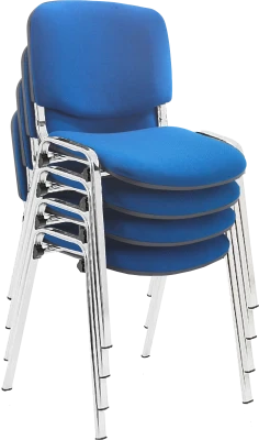 Taurus Chrome Frame Stacking Chair - Pack of 4