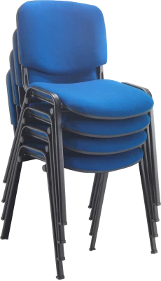 Taurus Black Frame Stacking Chair - Pack of 4