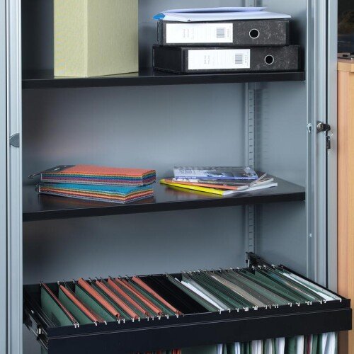 Bisley Systems Storage Low Tambour Cupboard 1000mm High - Colour