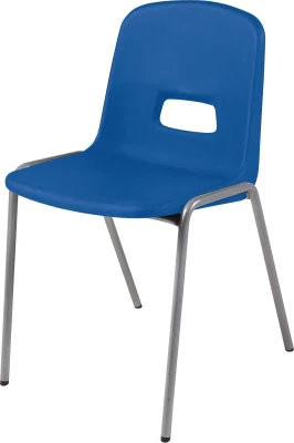 Hille GH20 Stacking Chair with Silver Frame - Seat Height 260mm