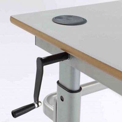 Metalliform HA200 Series Height Adjustable Table 700 X 600mm MDF