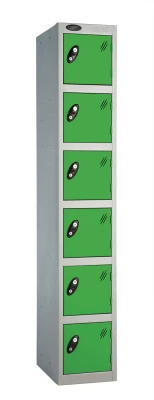 Probe Six Door Single Steel Lockers - 1780 x 305 x 305mm