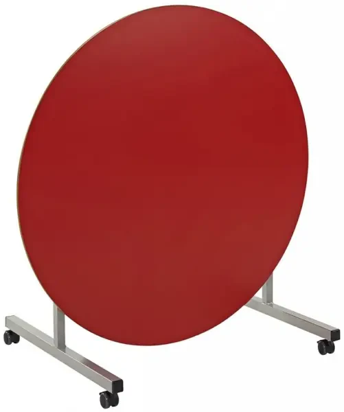 Metalliform Tilt Top Circular Dining Table - PU Edge - 1200mm
