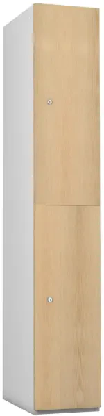 Probe Timberbox Two Compartment Locker - 1780 x 380 x 390mm - Ash